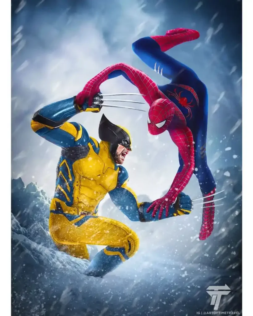 Wolverine vs Homem-Aranha pôster