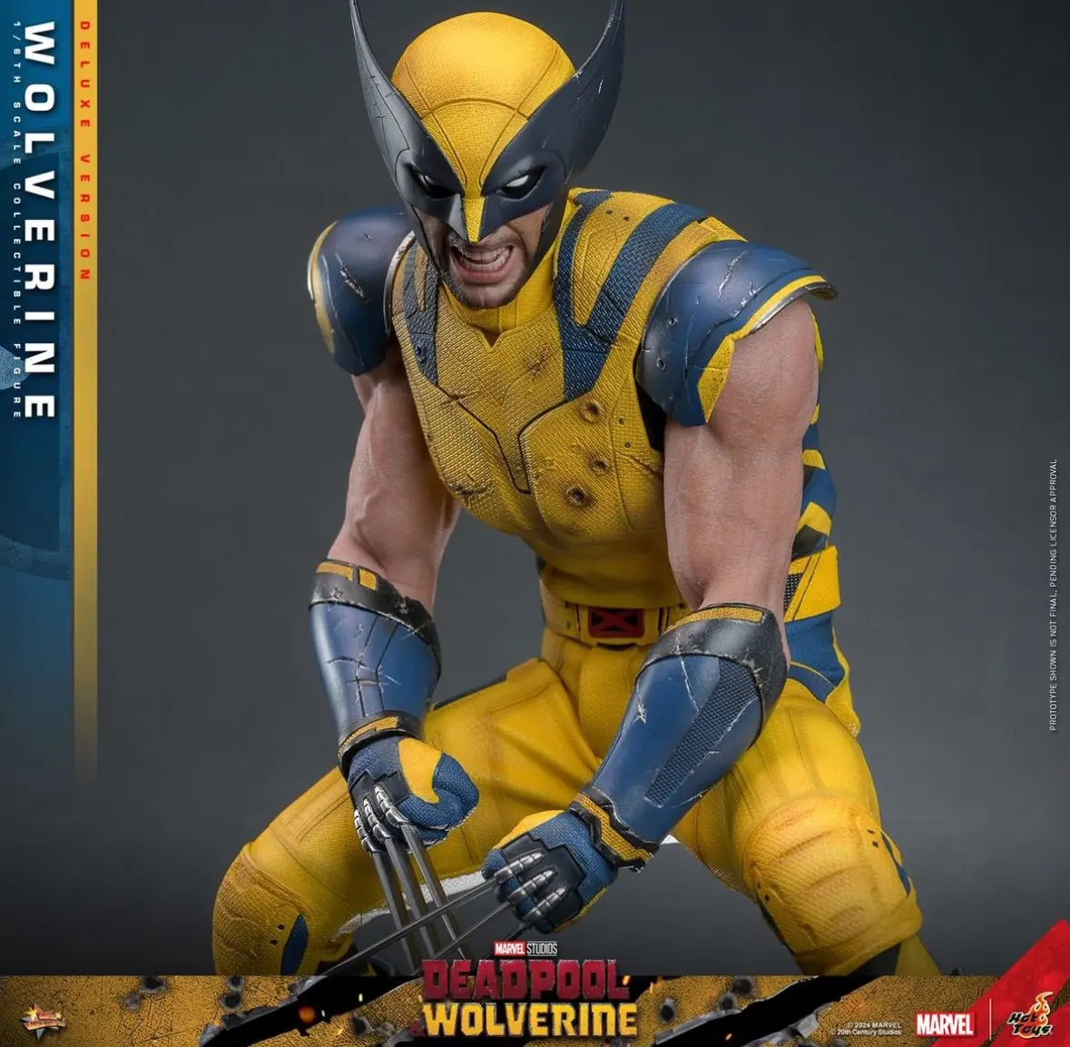 boneco com máscara hot toys deadpool & wolverine