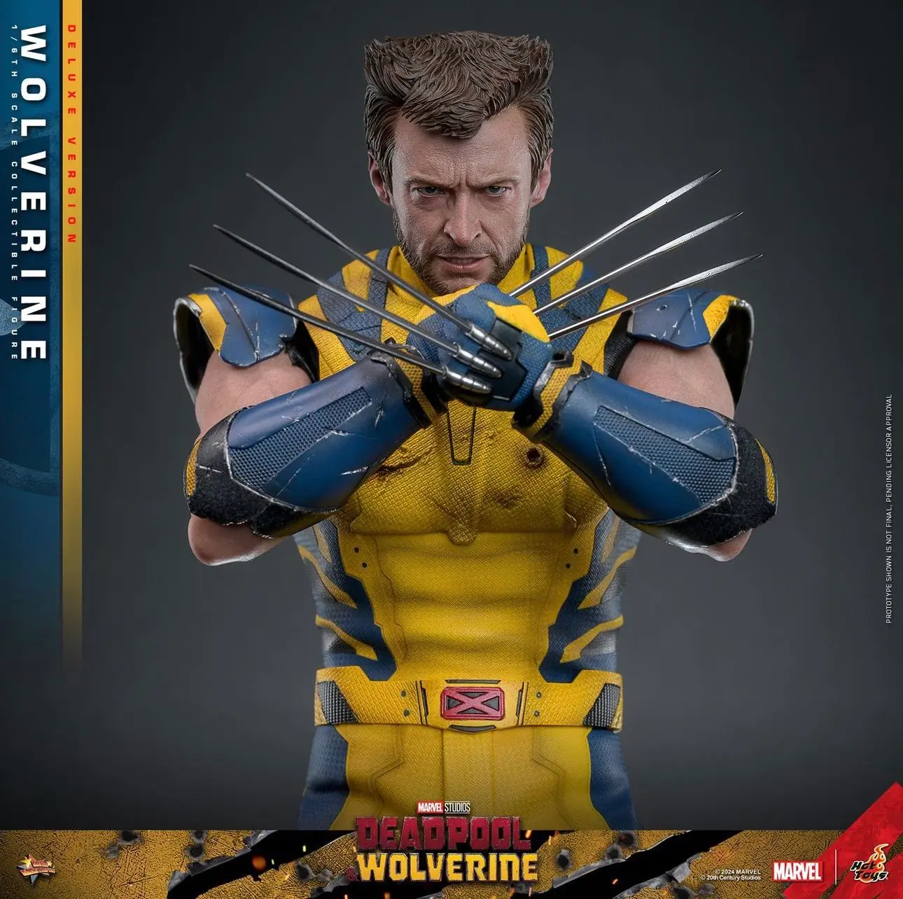 boneco sem máscara hot toys deadpool & wolverine