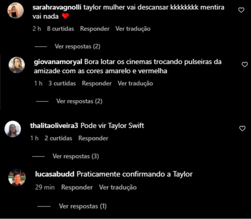 Fãs da Taylor Swift reagem