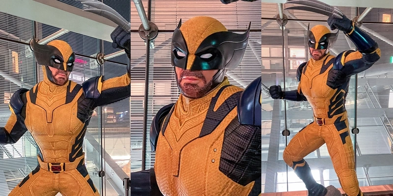 Máscara e uniforme completo do Wolverine