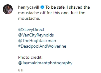 Henry Cavill brinca sobre incidente do bigode do Superman