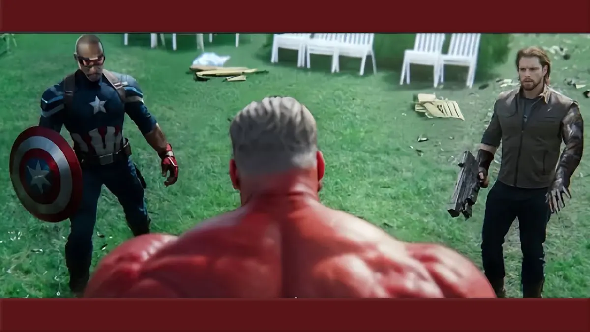 Capitão América 4: Soldado Invernal ajuda enfrentar o Hulk Vermelho em trailer épico