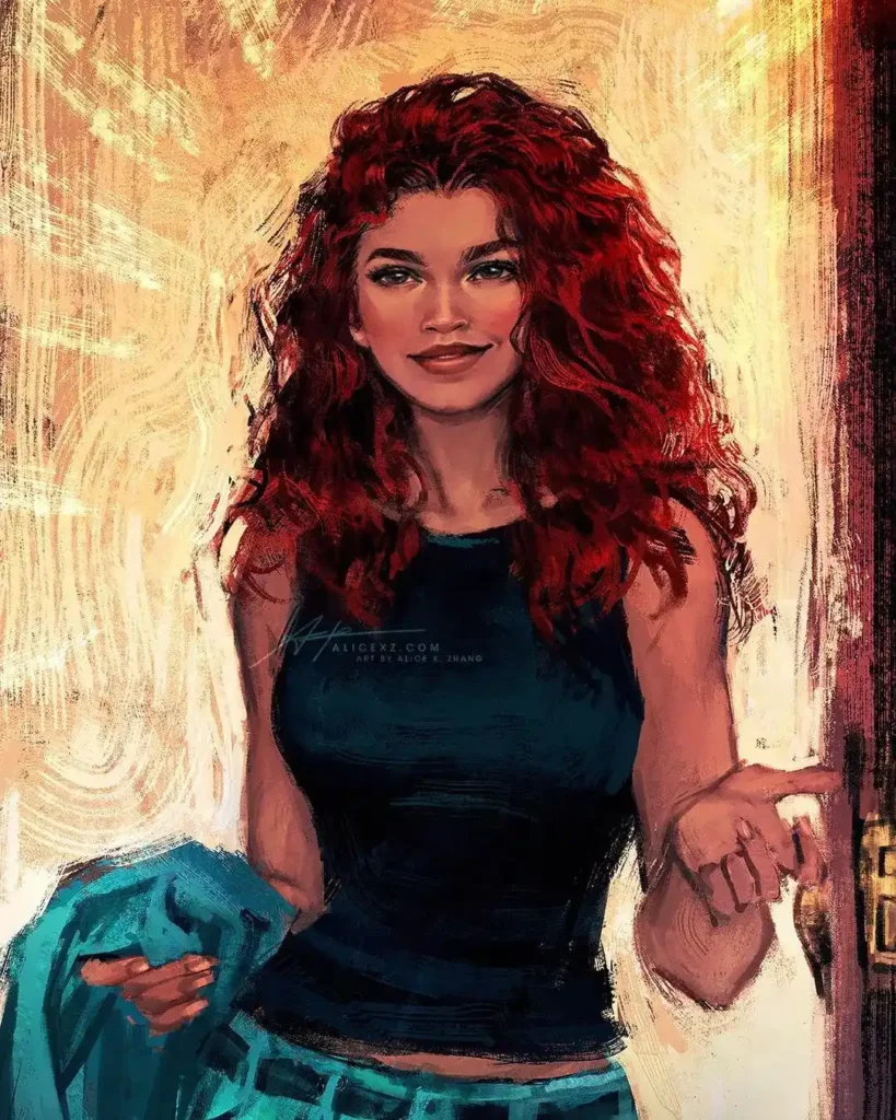 Zendaya ruiva em Homem-Aranha 4