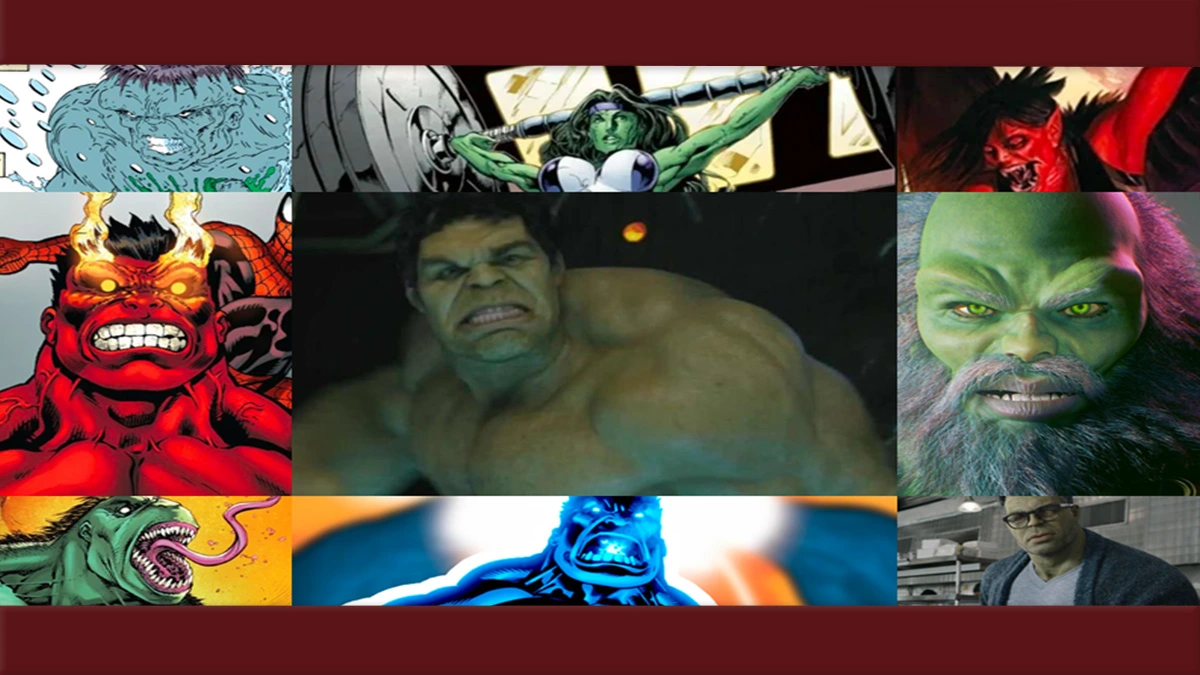 Todas as versões do Hulk