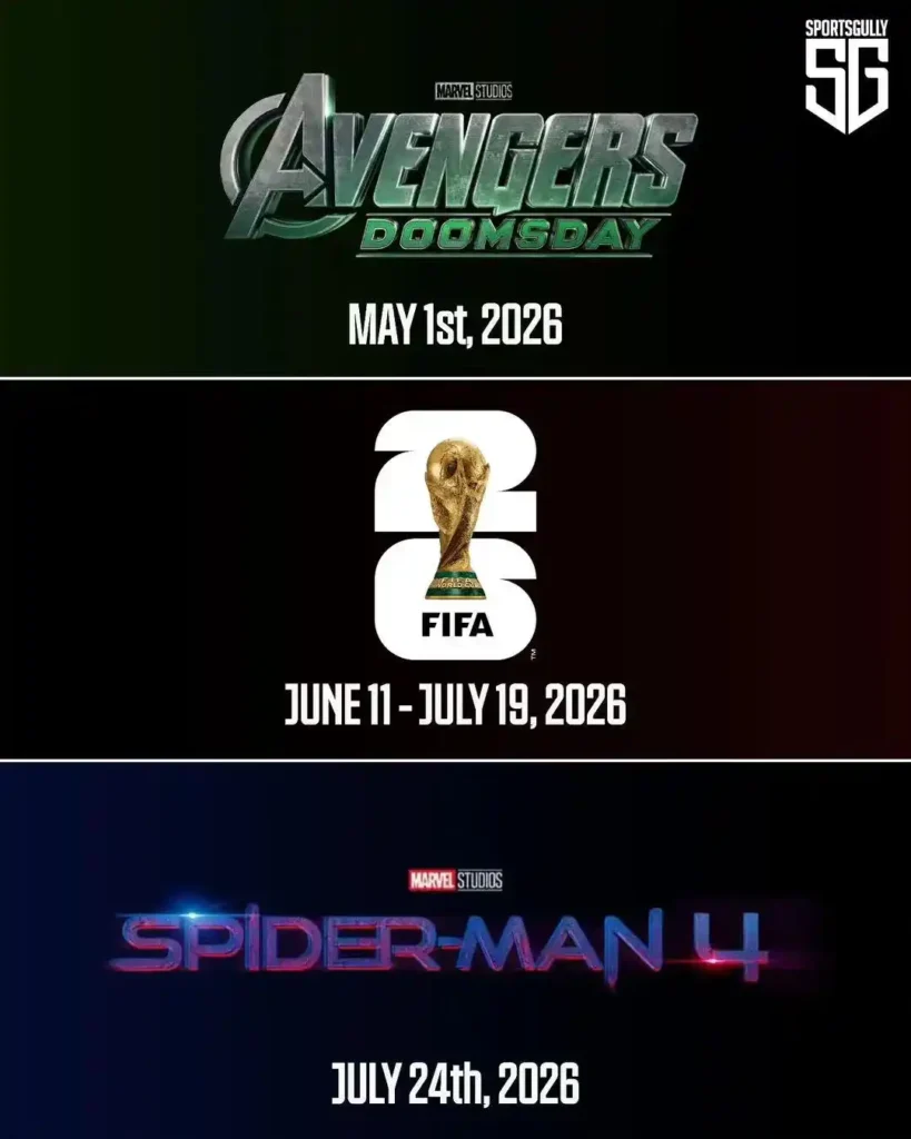 Vingadores 5 e Homem-Aranha 4 em meio a Copa do Mundo de 2026