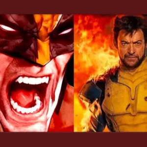 Wolverine com garras douradas