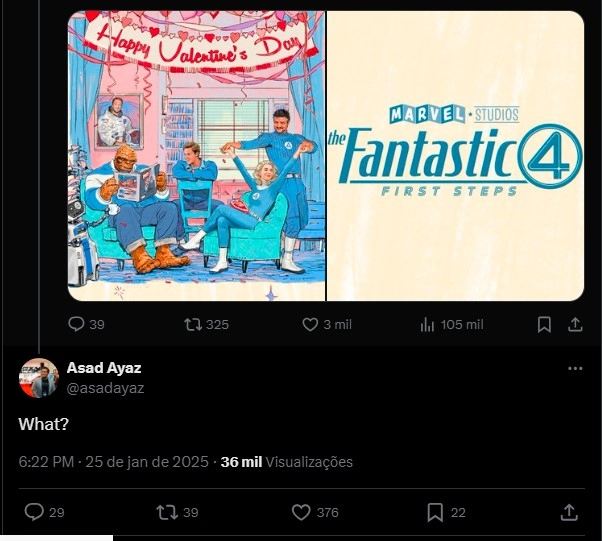 Chefe do marketing reage ao rumor do Quarteto Fantástico