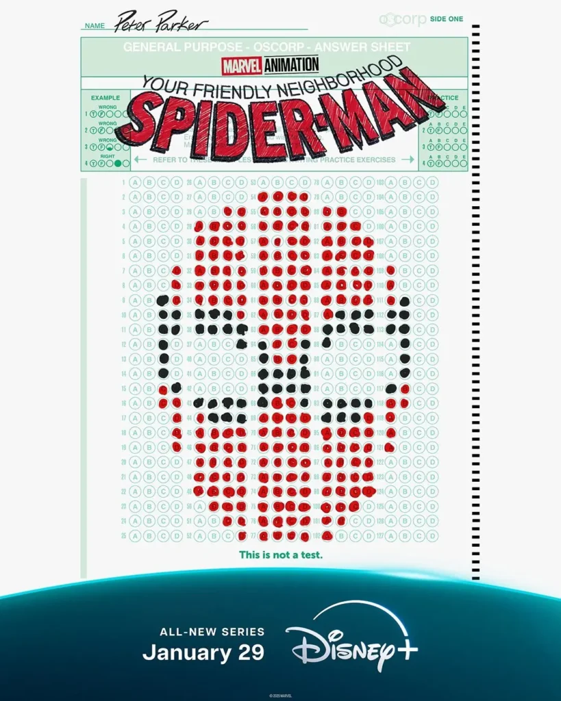 Pôster inédito da série do Homem-Aranha