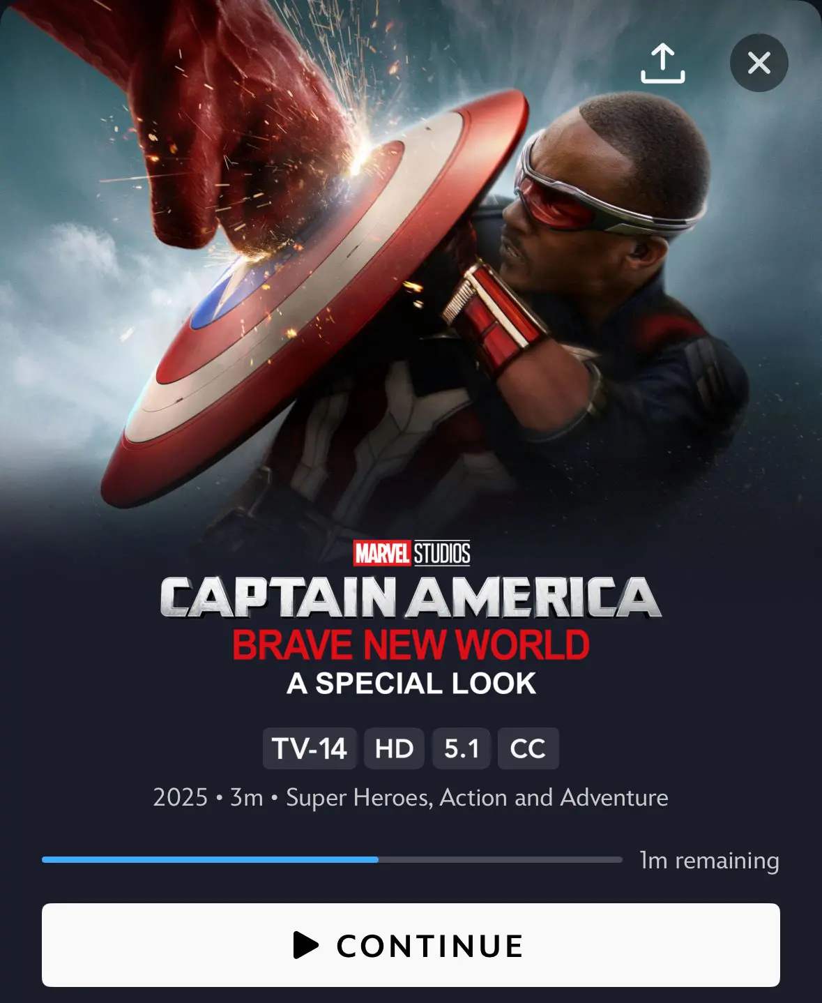 parte de capitão américa 4 no disney+