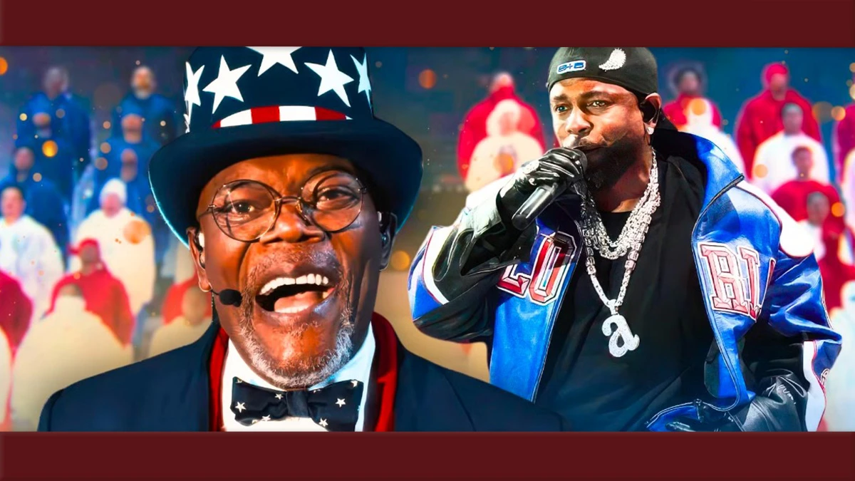 Samuel L. Jackson foi destaque no show de Kendrick Lamar no Super Bowl