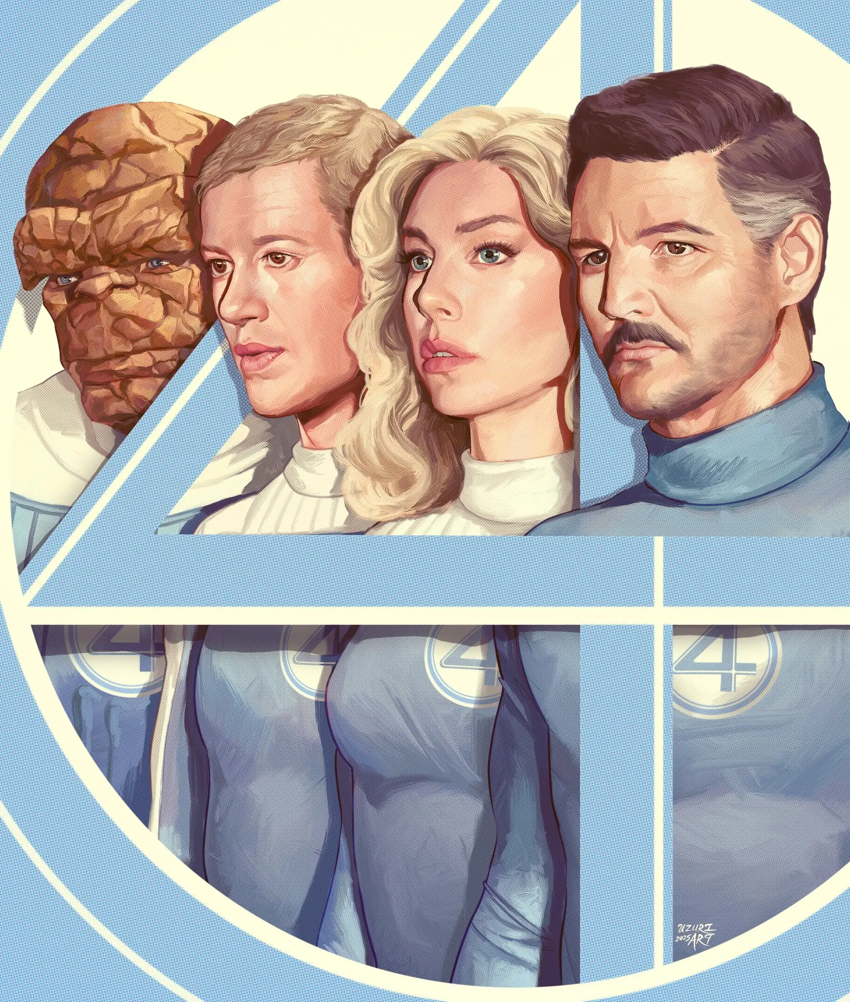 pôster de fã para quarteto fantástico