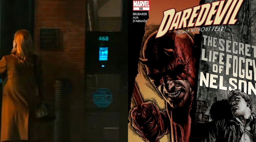 Referência à morte falsa do Foggy nas HQs