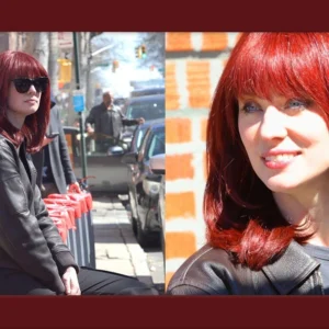 Deborah Ann Woll nas filmagens da 2ª temporada de Demolidor