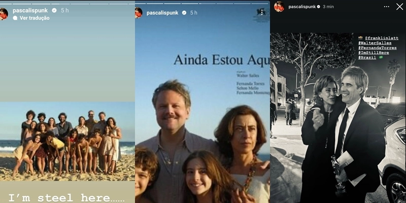 Pedro Pascal celebra vitória de Ainda Estou Aqui no Oscar