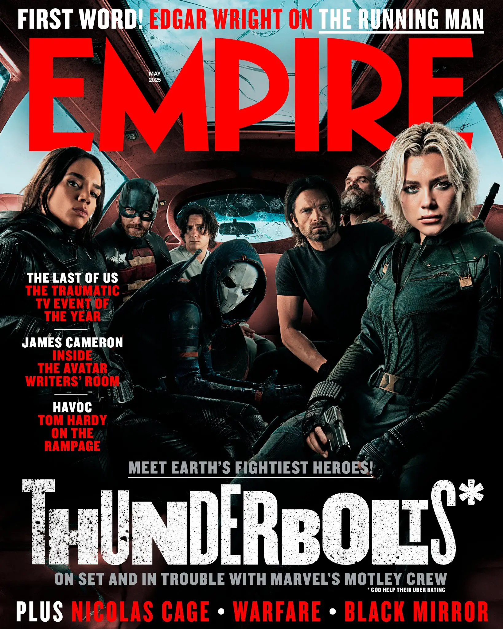 thunderbolts capa de revista da empire magazine