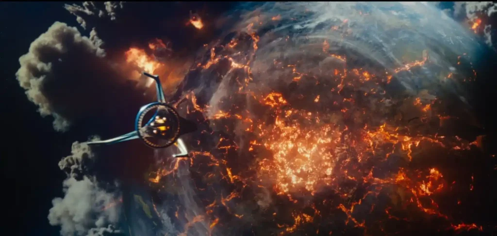 5) Um planeta é destruído... talvez a Terra?