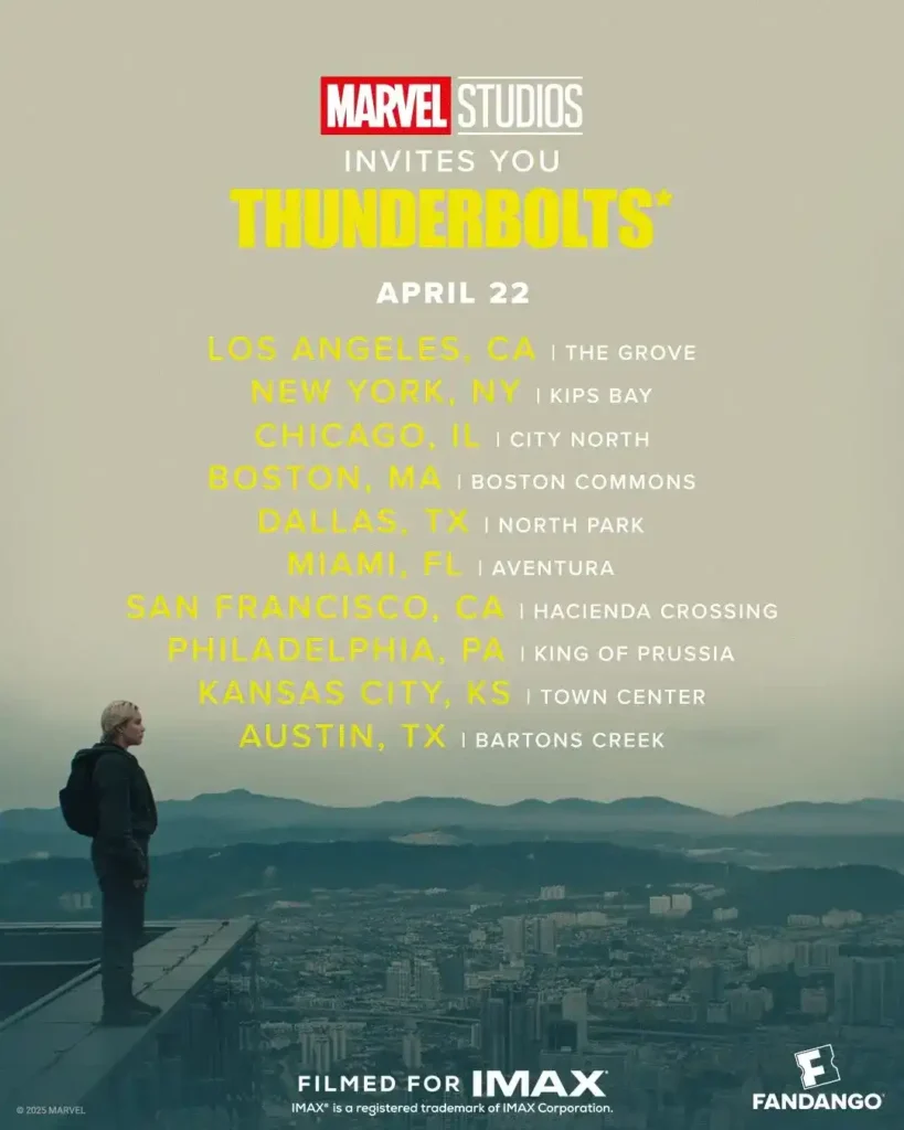 Sessões antecipadas de Thunderbolts*