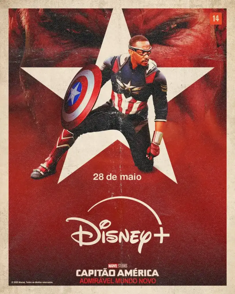 Pôster de Capitão América: Admirável Mundo no Disney+