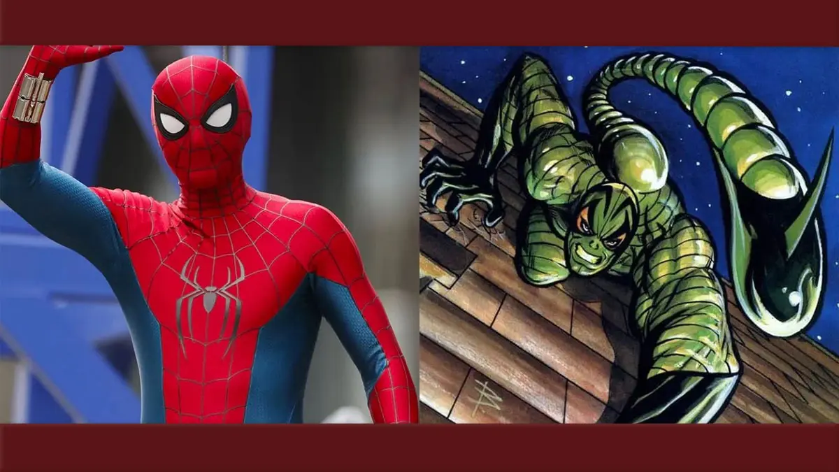 Homem-Aranha 4: Ator mostra primeira imagem do visual do vilão Escorpião