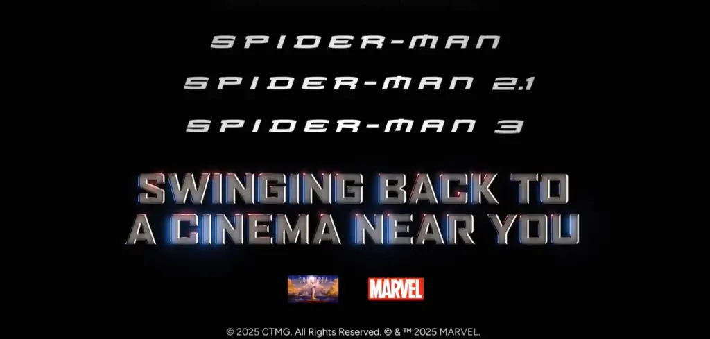 Trilogia do Homem-Aranha de volta aos cinemas