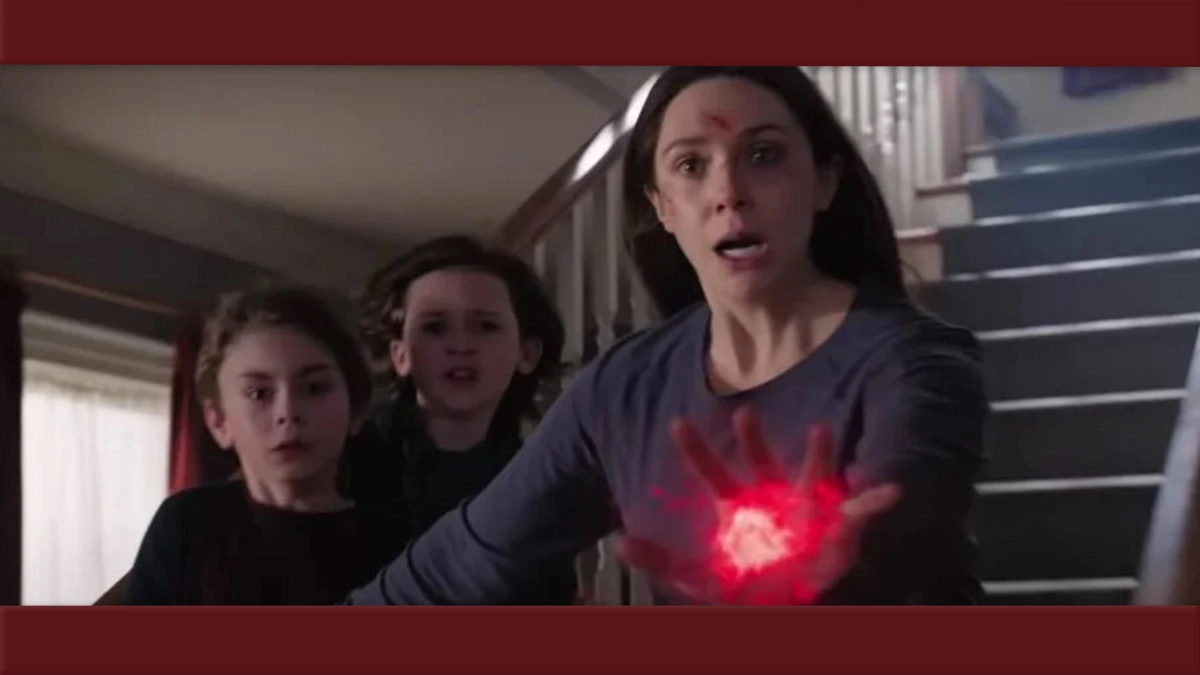 Vaza cena do reencontro dos filhos da Feiticeira Escarlate