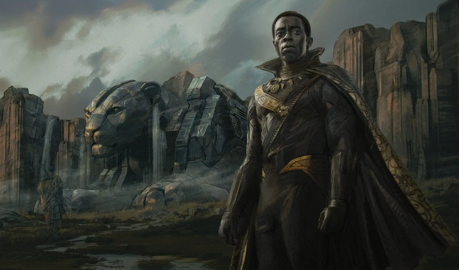 pantera negra arte vazada vingadores damson idris