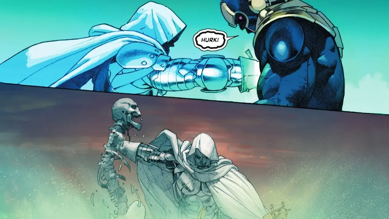 vingadores guerras secretas hq doutor destino mata thanos