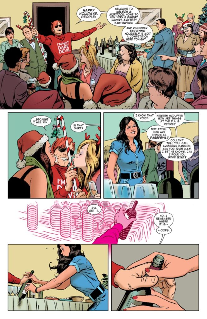 Demolidor com o visual natalino