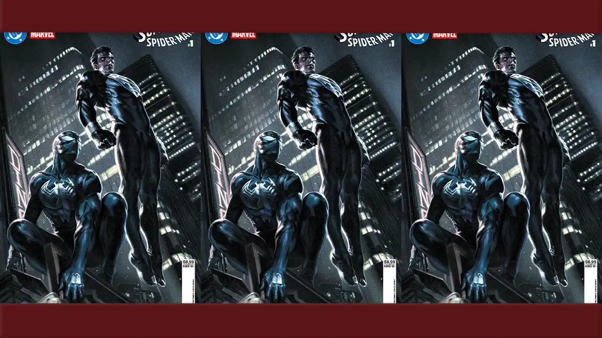 superman e homem aranha black suit legadodamarvel