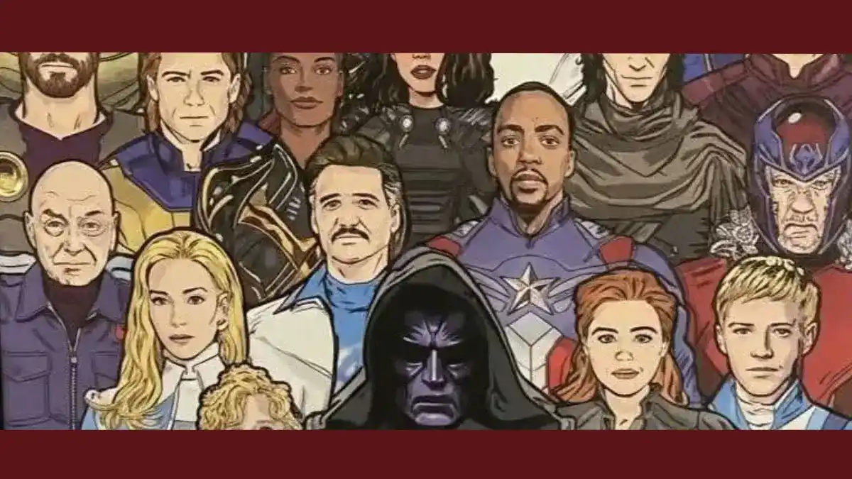 Vingadores Doomsday - Pôster oficial com os 28 personagens é divulgado em HD