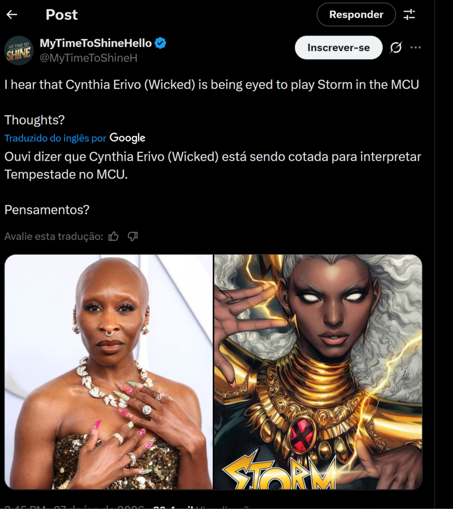 X-Men Tempestade no MCU
