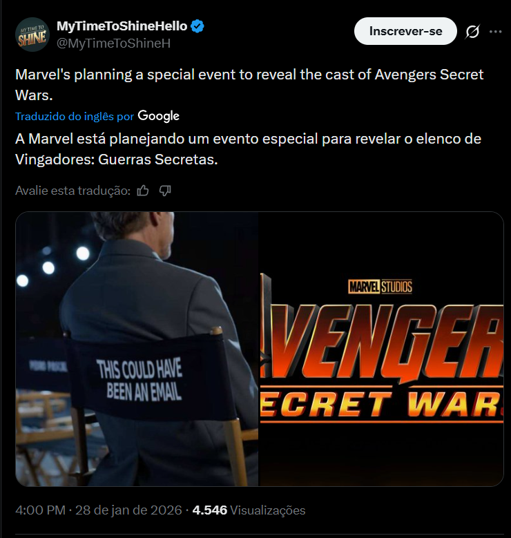 Vingadores Guerras Secretas