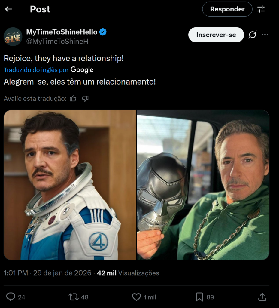 Vingadores 5 Doutor Destino e Reed Richards