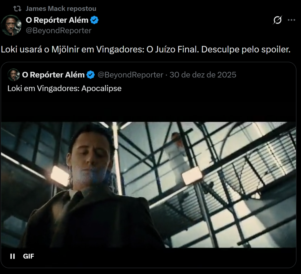 Vingadores: Doomsday Loki Mjolnir