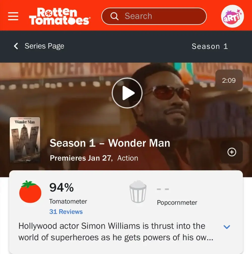 Nota de Magnum no Rotten Tomatoes