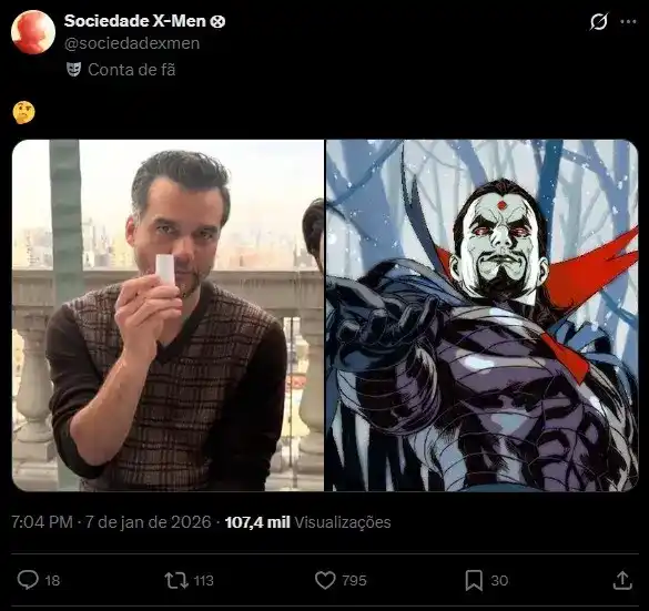 Wagner Moura e o vilão Drácula.