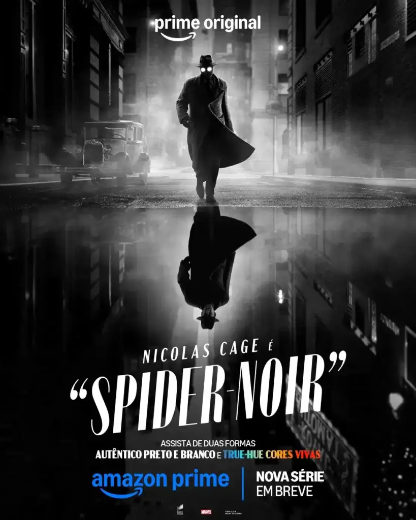 Pôster preto e branco de Spider-Noir