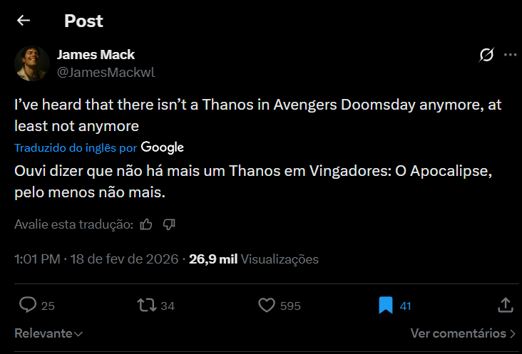Vingadores 5: Personagem muito importante