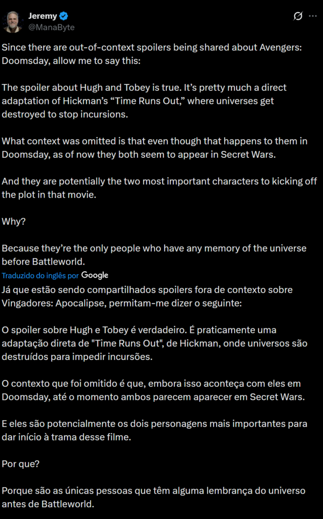 Vingadores 6 – Revelado motivo para Tobey e Wolverine