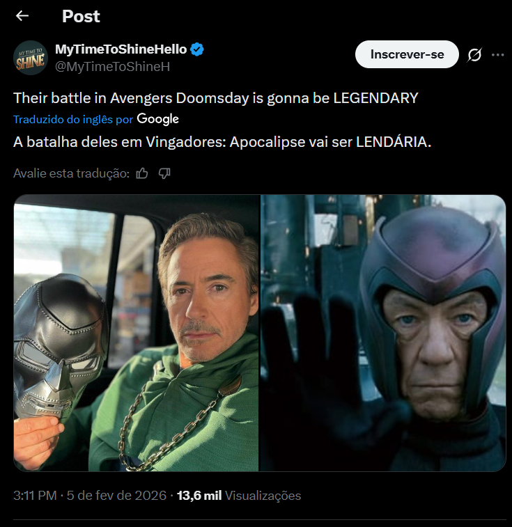 Vingadores: Doomsday Magneto e Doutor Destino