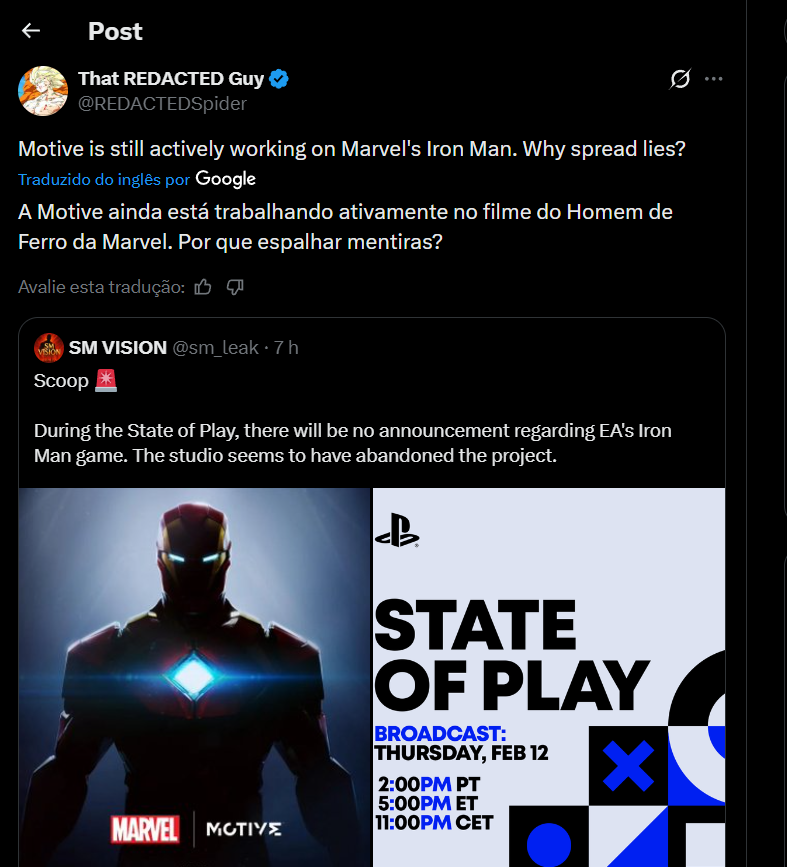 Homem de Ferro – Jogo do herói NÃO foi cancelado