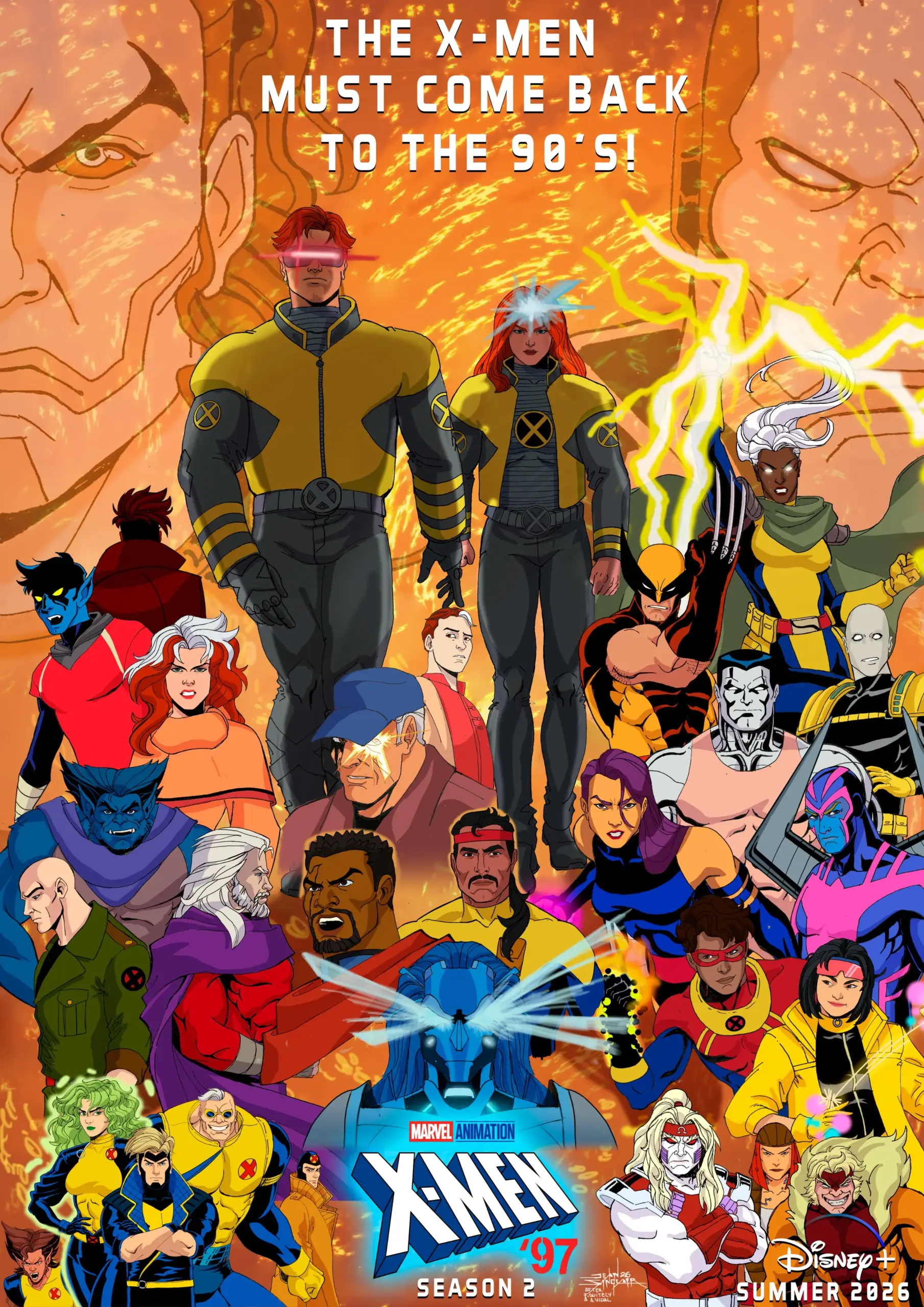 x-men 97 fã pôster segunda temporada