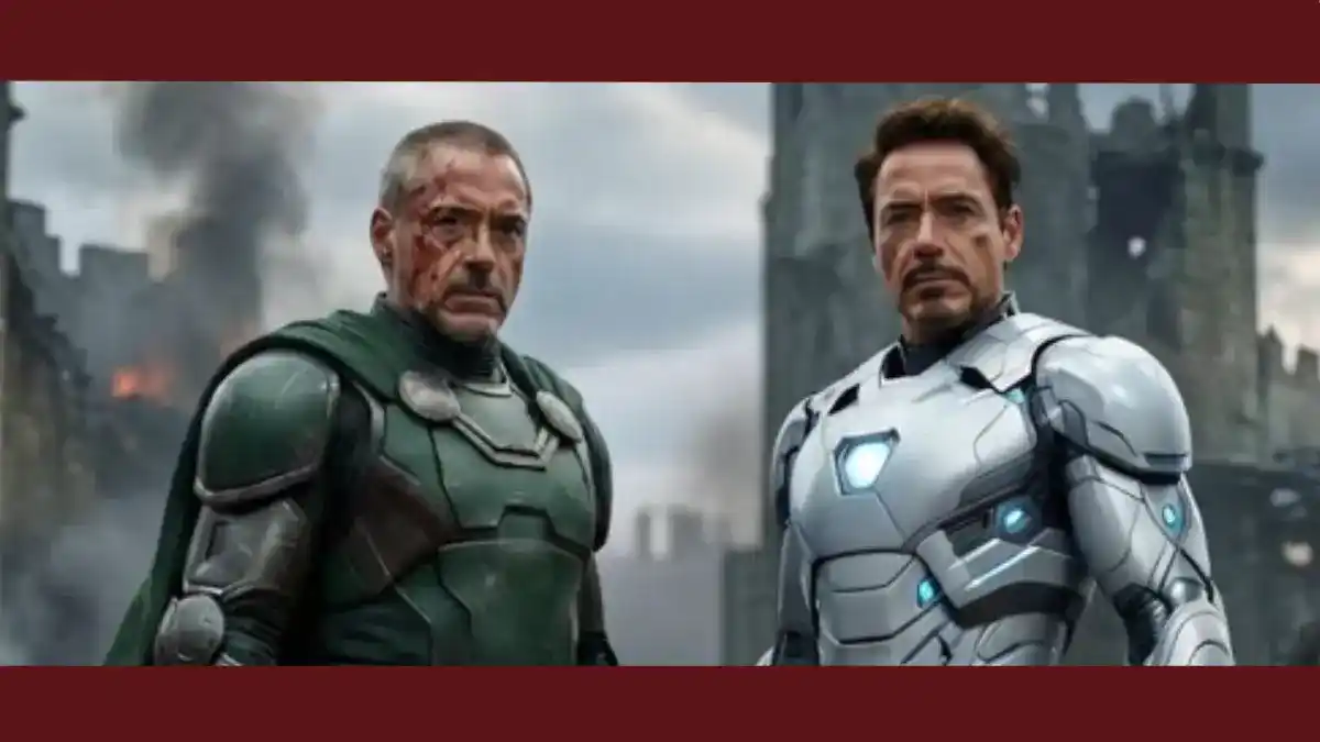 Vingadores Doomsday - Novo pôster promocional de 'Doutor Destino' destaca os 2 papéis de Robert Downey Jr. na Marvel