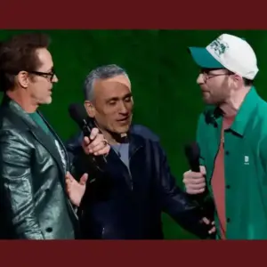 Vingadores Doomsday – Robert Downey Jr. e Chris Evans se estranham e precisam ser separados na CinemaCon; veja vídeo