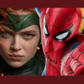 Homem-Aranha: Um Novo Dia - É real? Imagem de set exibe Sadie Sink com seu traje completo de Jean Grey