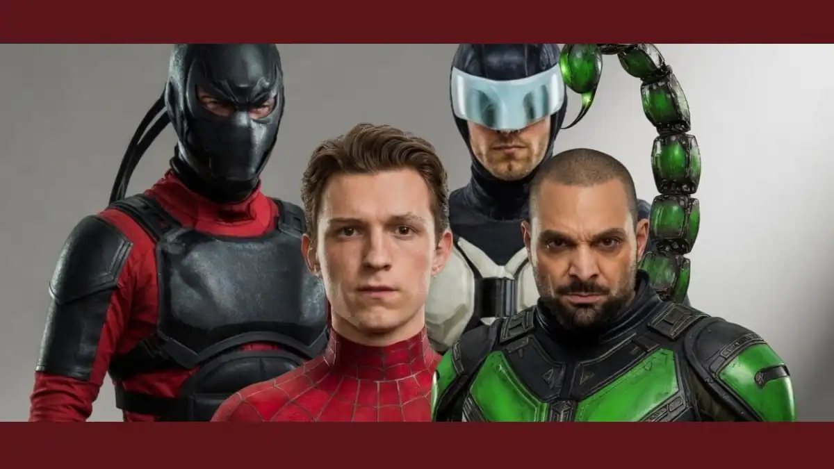 Novo pôster oficial de Homem-Aranha: Um Novo Dia destaca o herói ao lado de Tarântula, Escorpião e Bumerangue.