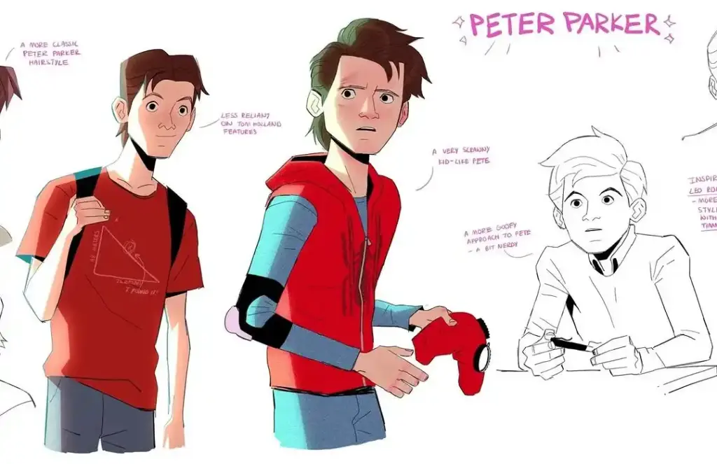 Artes conceituais vazadas do Homem-Aranha descartadas pela Marvel revelam uma outra versão do traje de Peter Parker.