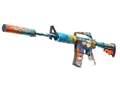M4A1-S | Player Two: colorida, jovem e estilo comic book