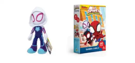 Produtos da Aranha Fantasma e Equipe Aranha fazem sucesso entre meninas e meninos